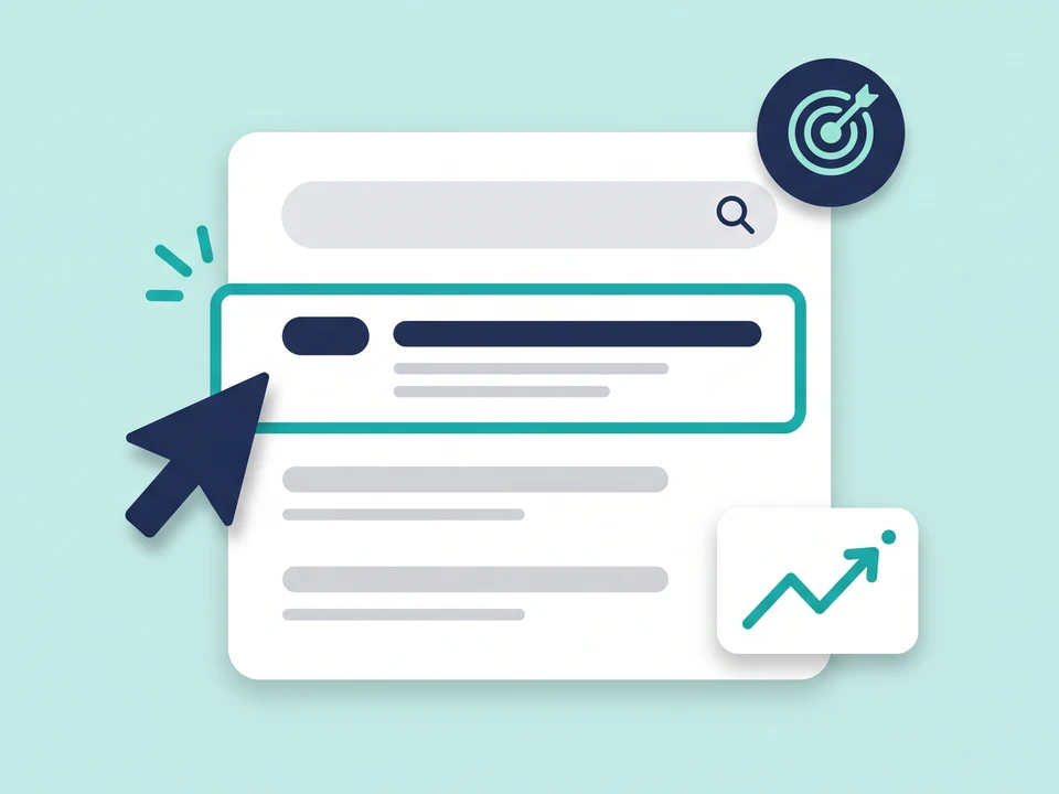 A search results page with a sponsored result being clicked