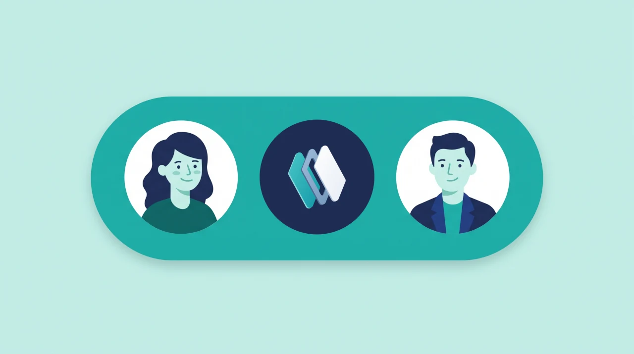 A client and a Creator Layer specialist connected through the Creator Layer mark