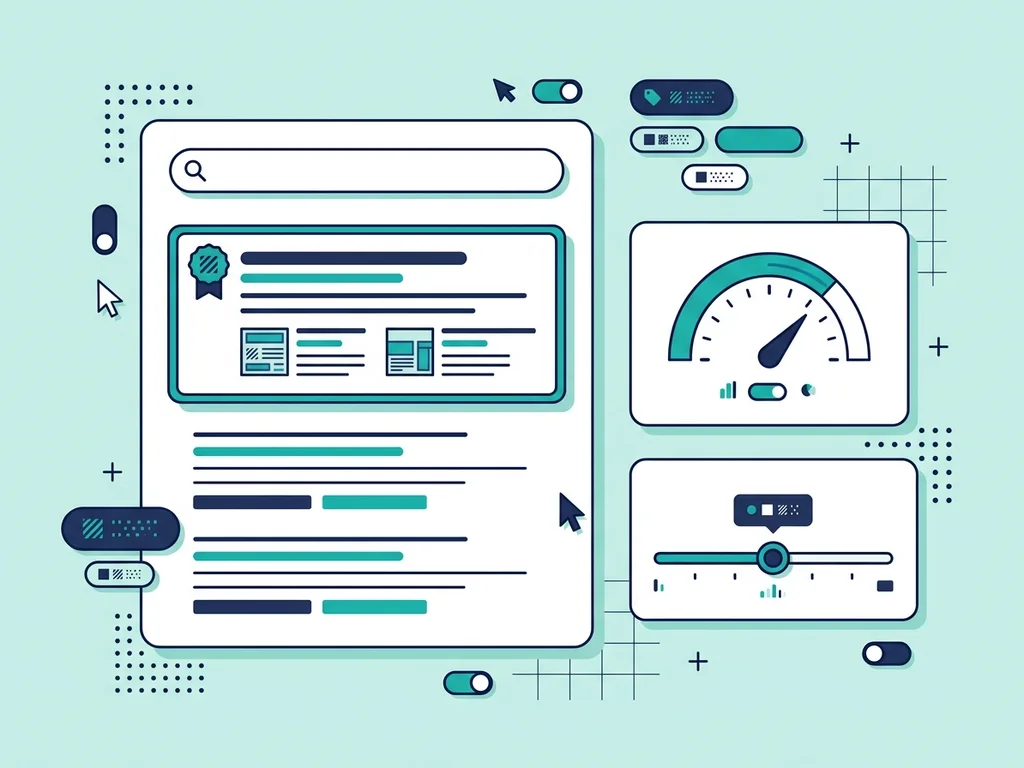 Search terms mapped to ads and landing pages